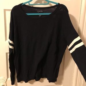 AEO Navy varsity sweater!